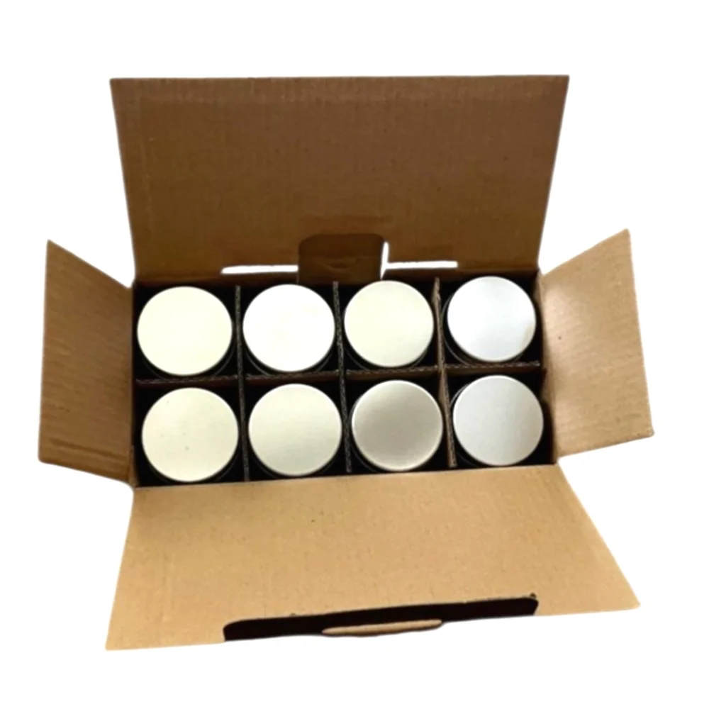 Mason Craft & More 8pc 3oz Glass Spice Jars Metal Lids NWT